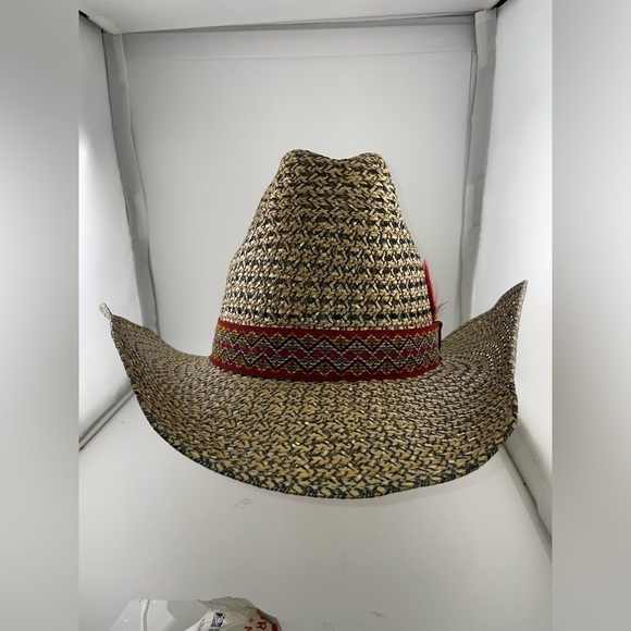 RIO GRANDE Men Size 58 (7 1/4) San Francisco Hat Co Hard Straw Cowboy  Hat‌‌‌‌‌ - Picture 4 of 13